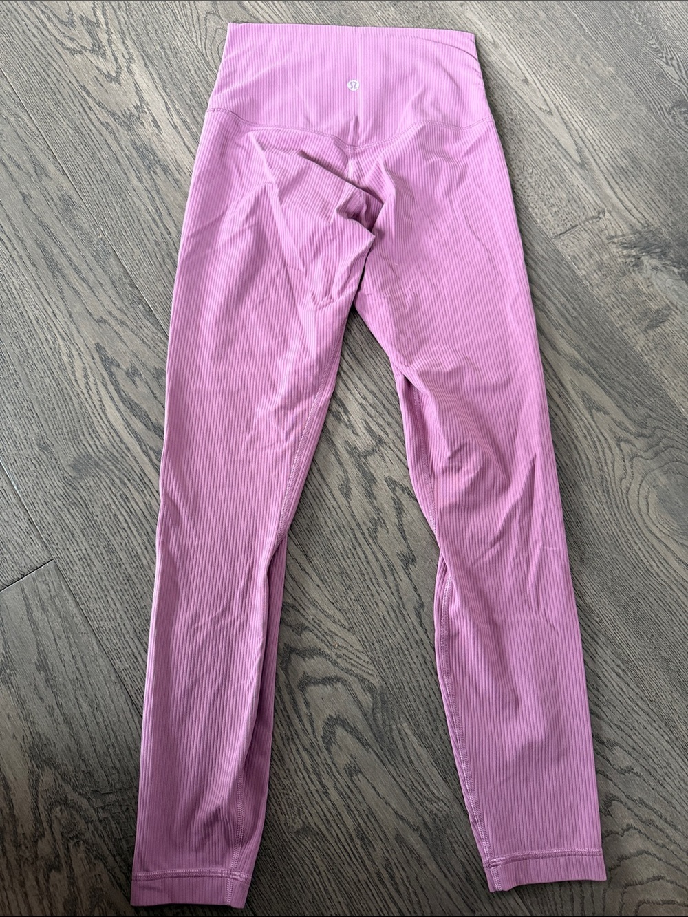 lululemon athletica Ribbed Pink Leggings